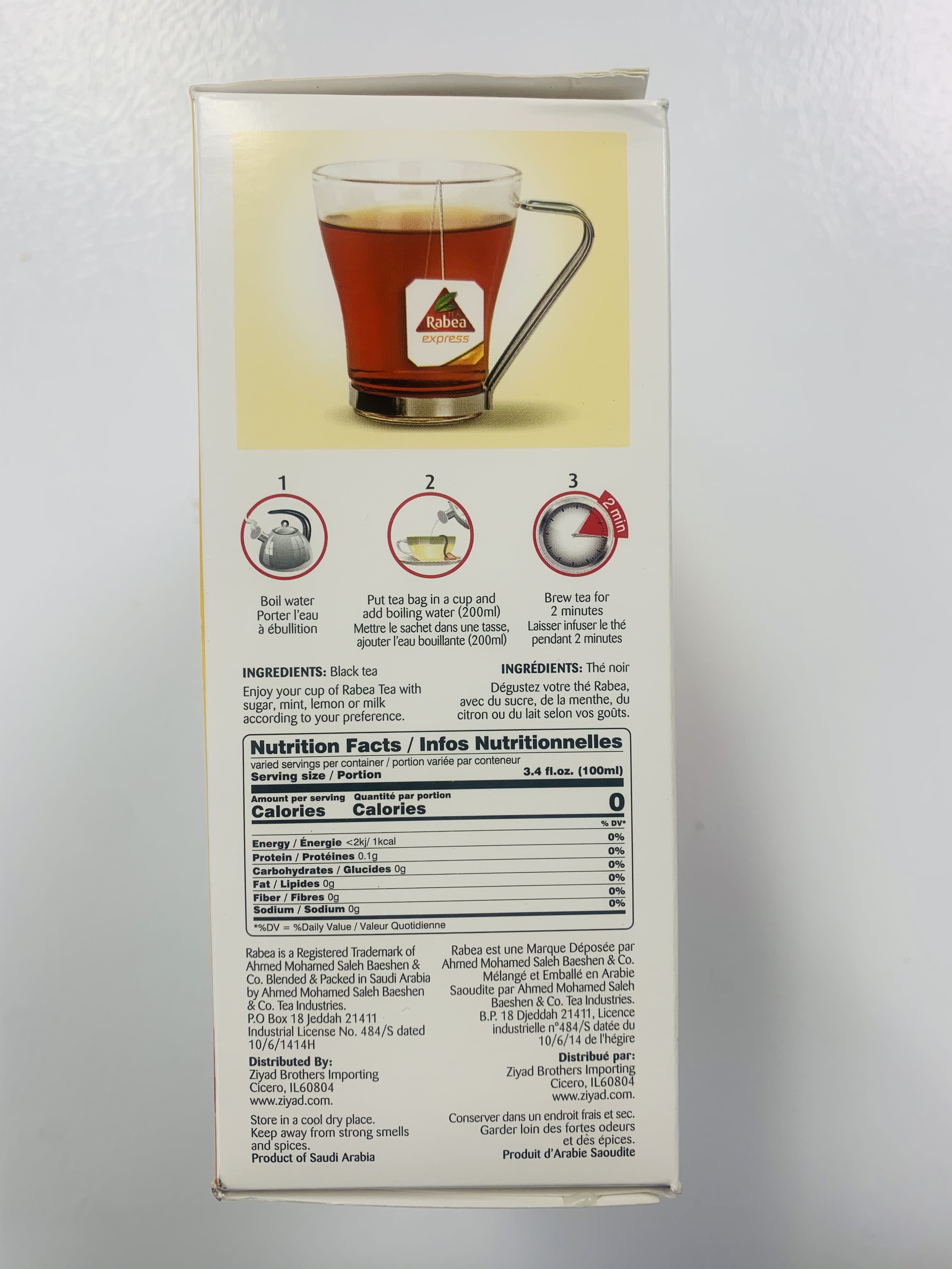 Rabea Tea - Express <br>5.99$