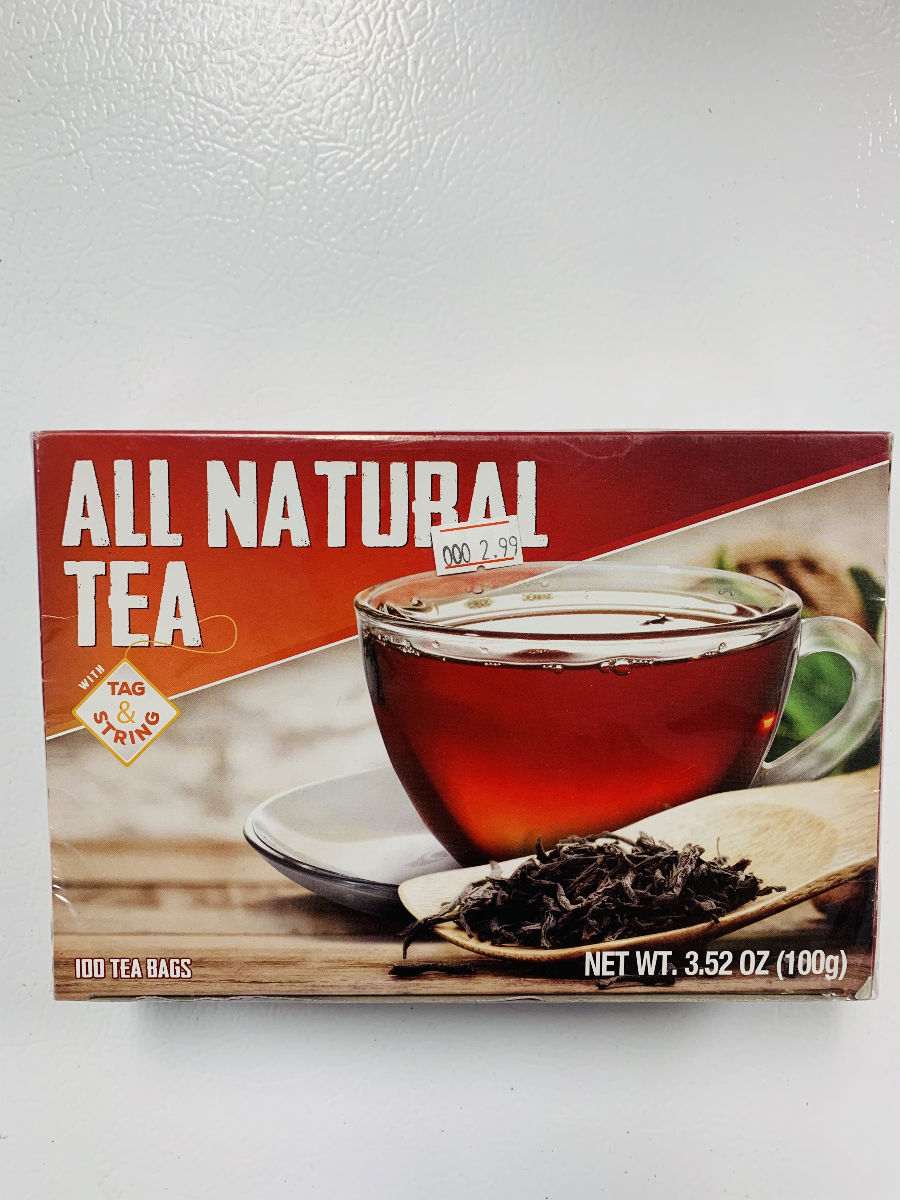 ALL NATURAL TEA <br>2.99$
